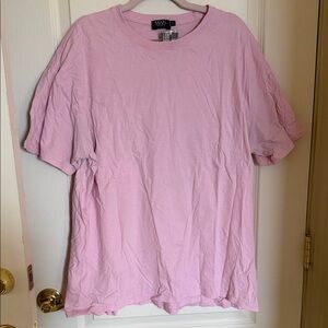 Men's Pink with Rose Graphic on Back T-Shirt